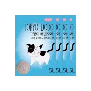 도쿄도도 벤토나이트 모래 레몬향 5L (4개)_이미지