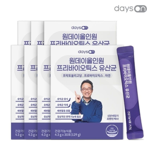 노바렉스 데이즈온 원데이 올인원 프리바이오틱스 유산균 30포 (7개)_이미지