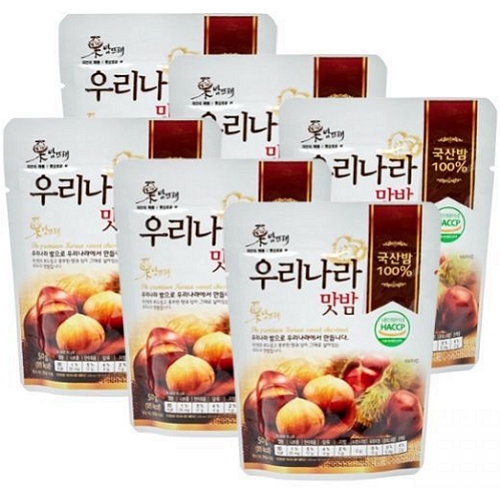 굿뜨래 밤뜨래 우리나라 맛밤 50g (6개)_이미지