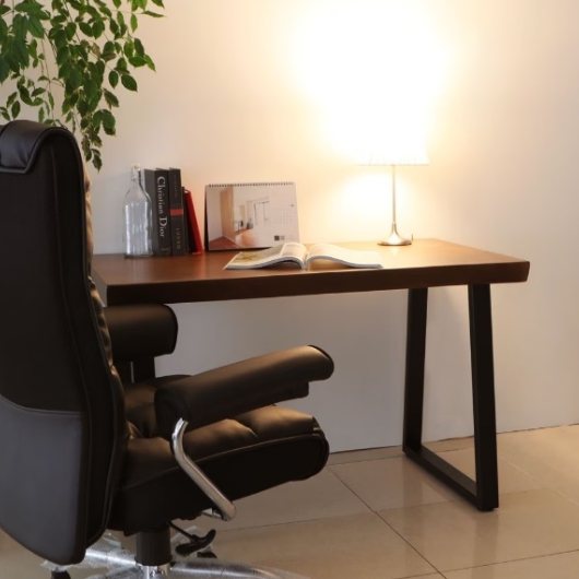저스틴퍼니처 허쉬 우드슬랩 슬림 식탁 1400 (의자별도)