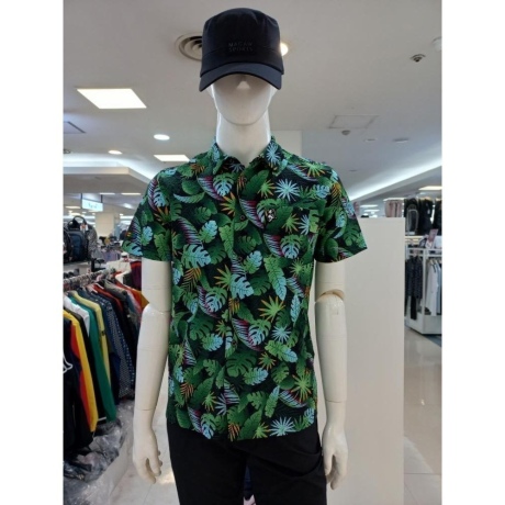 마코 하와이안패턴 풀오픈 반팔티셔츠 MMM2TS08