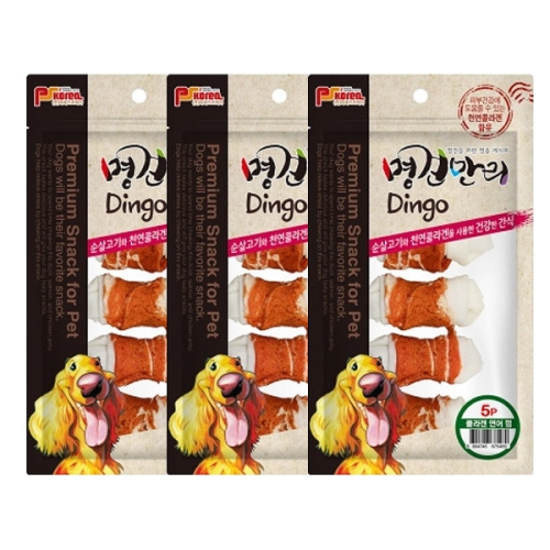 피에스코리아 명견만리 연어 딩고껌 5P (3개)_이미지