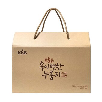 한국에스비식품 KSB 속이 편한 우리쌀 <b>누룽지</b> 20개입 1.2kg