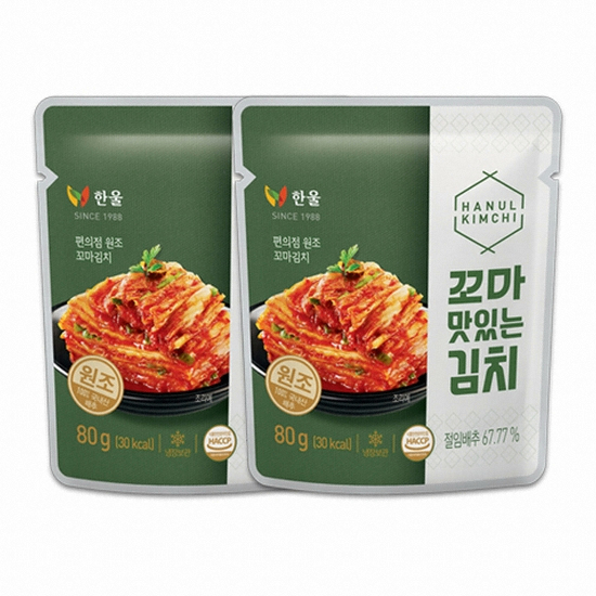 한울식품 꼬마 맛김치 80g (5개)_이미지