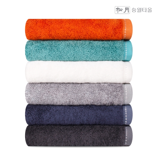 송월타월 솔리드 뱀부무지40 40수 200g (5장)