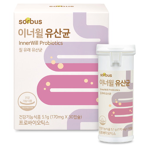 소버스 이너윌 유산균 30캡슐 (1개)