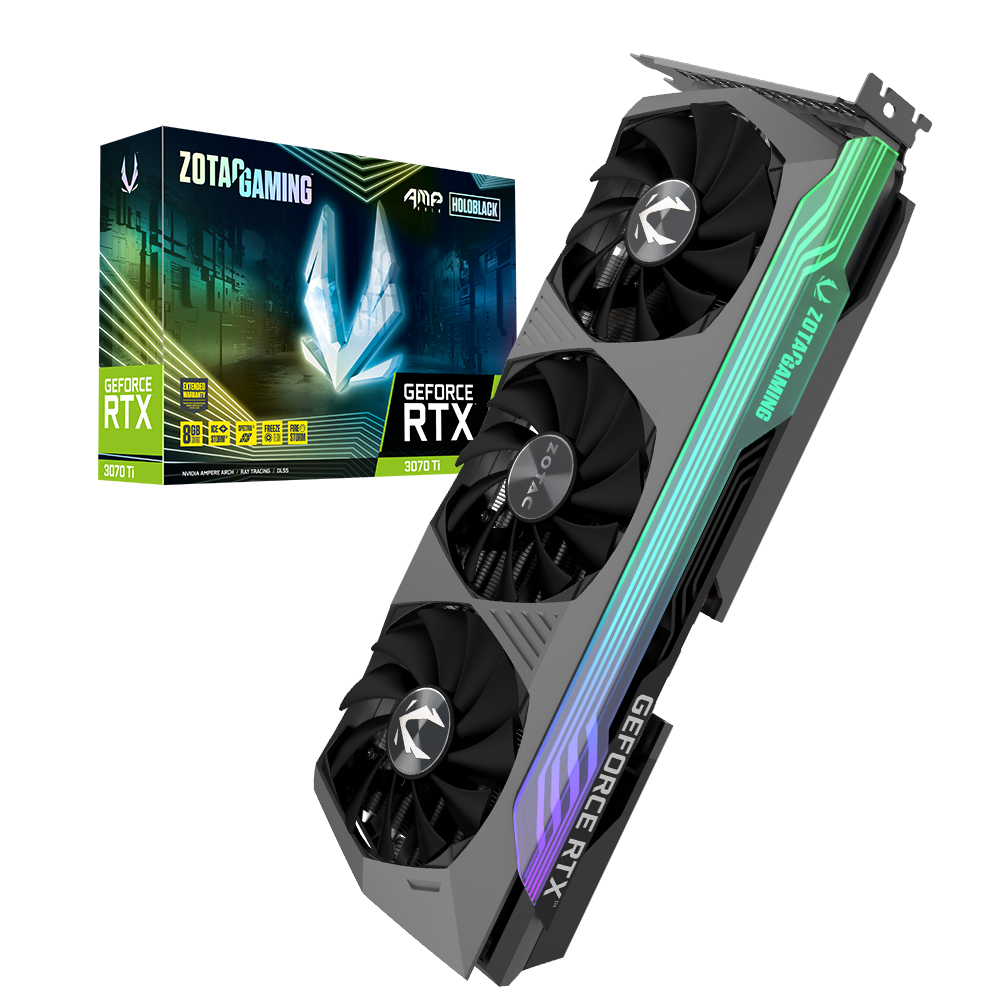 ZOTAC 지포스 RTX 3070 Ti AMP Holo Black D6X 8GB