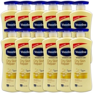  바세린 인텐시브 케어 드라이 스킨 리페어 바디로션 600ml [12개]