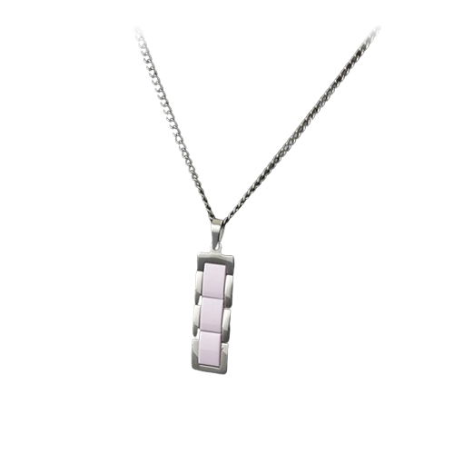 제이에스터 게르마늄 세라믹 목걸이 (JA-NE-CR002PKSV)_이미지
