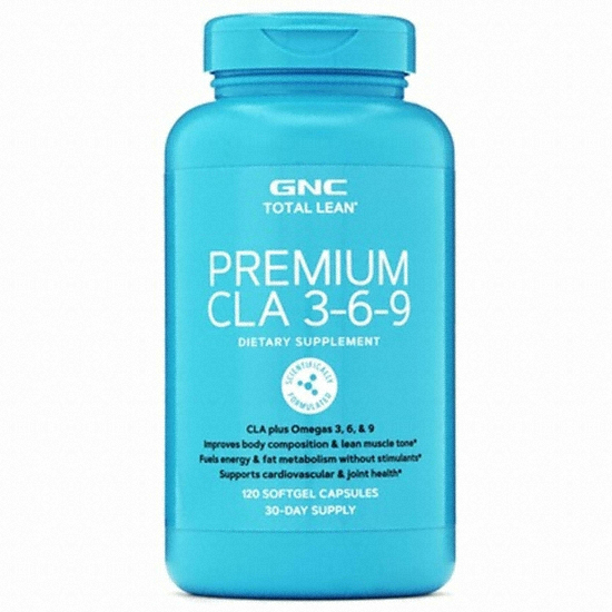 GNC 토탈린 프리미엄 CLA 3-6-9 120캡슐 (해외) (1개)
