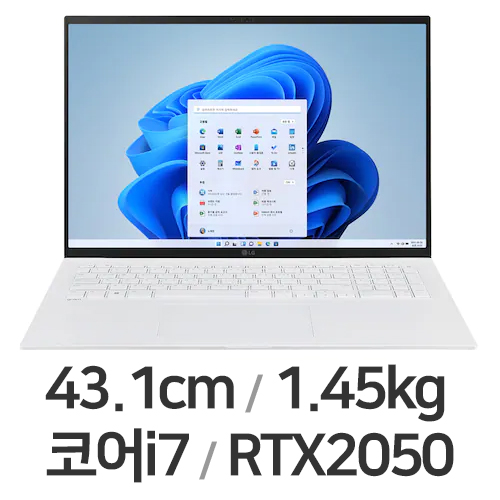 LG전자 2022 그램17(12세대) 17Z90Q-EA7WK (SSD 256GB)