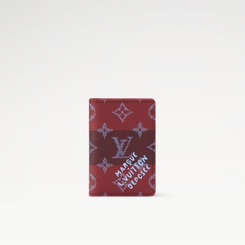 루이비통 포켓 오거나이저 카드지갑 M26536 레드 스트라이프