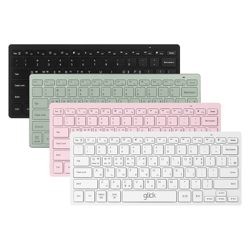 지클릭커 OFFICEPRO 움직이는 마카롱 슬림 라이트 무선 블루투스 (실버화이트)