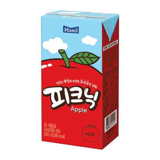 매일유업 피크닉 사과 200ml (6개)_이미지