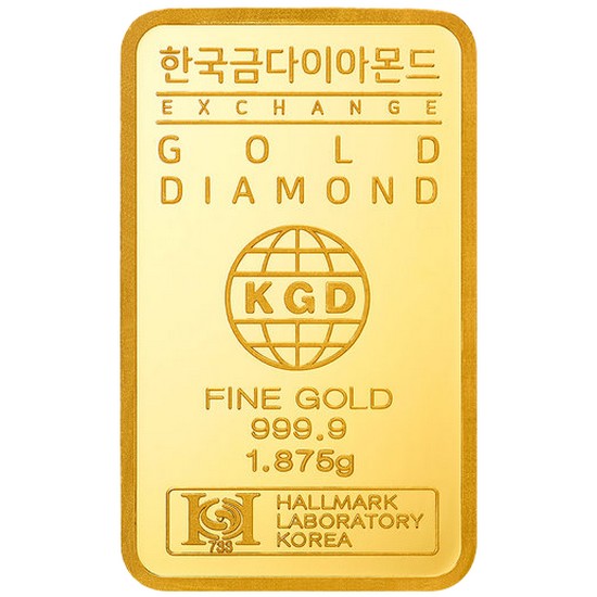 한국금다이아몬드 순금 골드바 1.875g (1개)_이미지