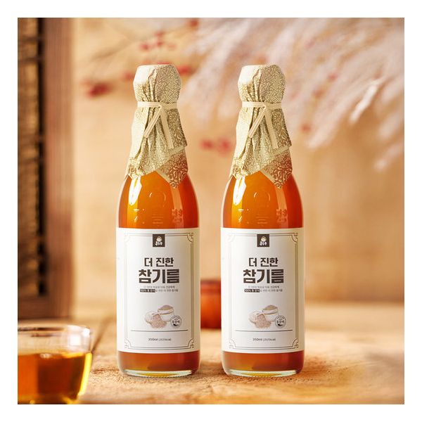 농업회사법인 산지로드 홍주부 더 진한 참기름 350ml (2개)_이미지