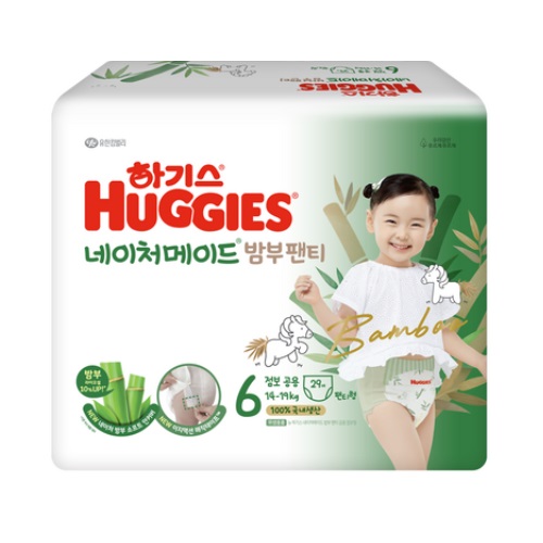 하기스 2024 네이처메이드 밤부 팬티형 6단계-공용