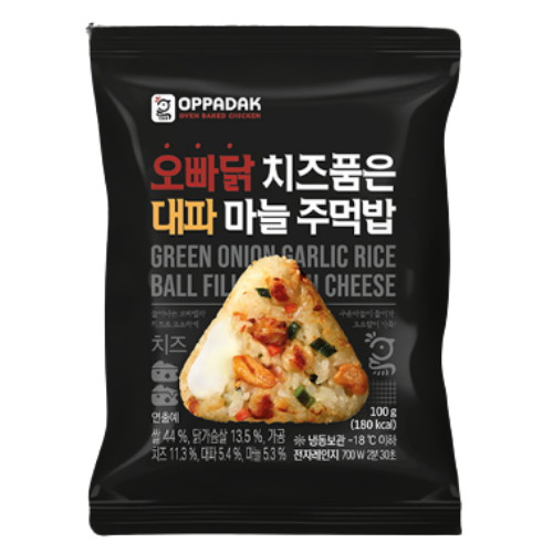 오븐에빠진닭 대파 마늘 주먹밥 100g (10개)_이미지