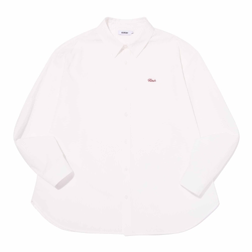 키르시 플레인 루즈핏 셔츠 화이트 J6122KSH01WHA