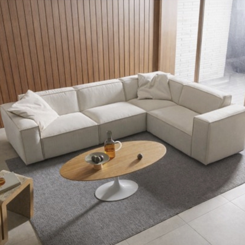 에싸 바크 코너형 카시미라 패브릭 소파 4인용_이미지