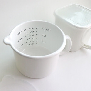 하코야 법랑 원형 핸디포트15cm 주둥이형 라지사이즈 1.7L/밀크팬 소스팬/보관용기_이미지
