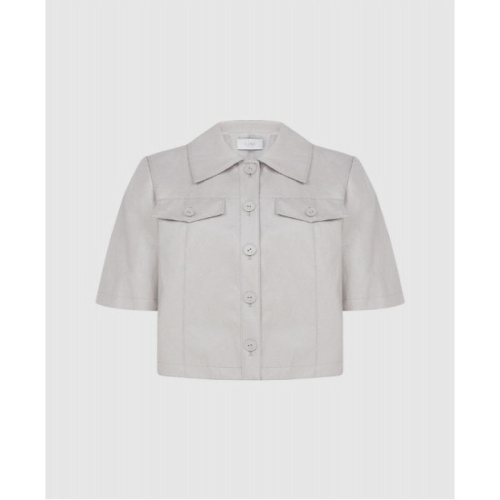 린컴퍼니 라인(LINE) N768 헤브 레더 세미 크롭 자켓 NWLTNB4000