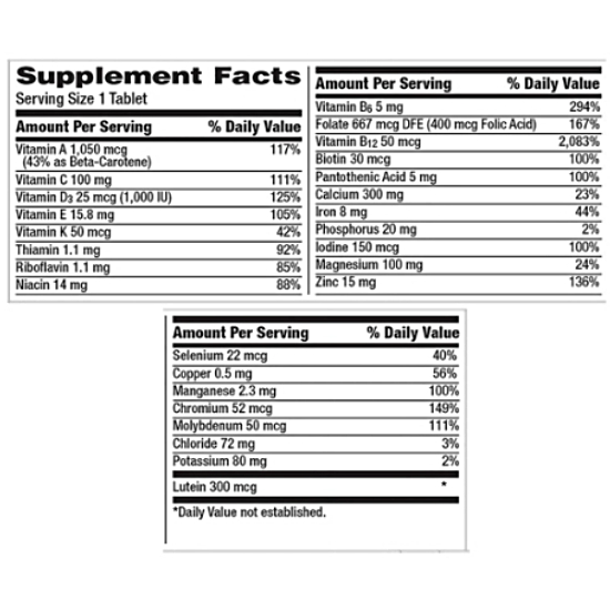 센트룸 실버 멀티비타민 우먼 50+ 275정 (해외) (3개)_이미지