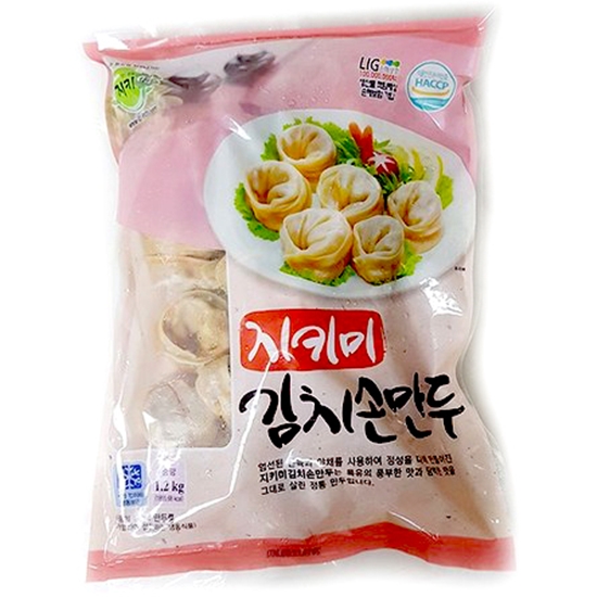 지키미에프에스 지키미 김치 손만두 1.2kg (1개)_이미지