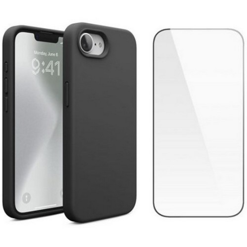 엘라고 아이폰16e 실리콘 케이스+액정보호필름 1매_이미지