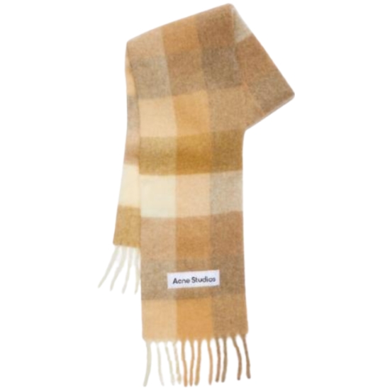 아크네스튜디오 로고 패치 모헤어 머플러 CA0084 (AYS, 베이지)