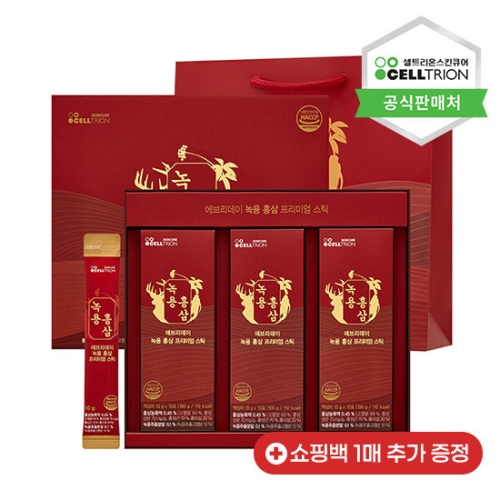 셀트리온스킨큐어 이너랩 에브리데이 녹용 홍삼 프리미엄 스틱 30포 (1개)_이미지