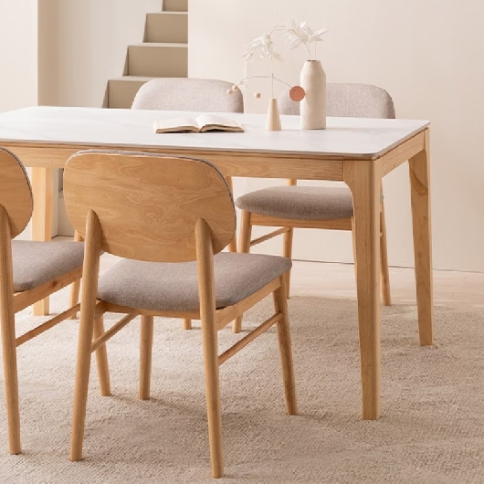 퍼팩트 통세라믹 원목 식탁 1400