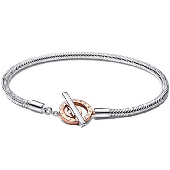 판도라 시그니처 투톤 T바 스네이크 팔찌 582309C00이미지입니다. 누르면 해당 게시물로 새창이동합니다.