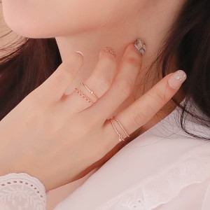 헤스티아 핸드메이드+쇼핑백/Fortuna/ Sage 925 Silver Ring RR-60296_이미지