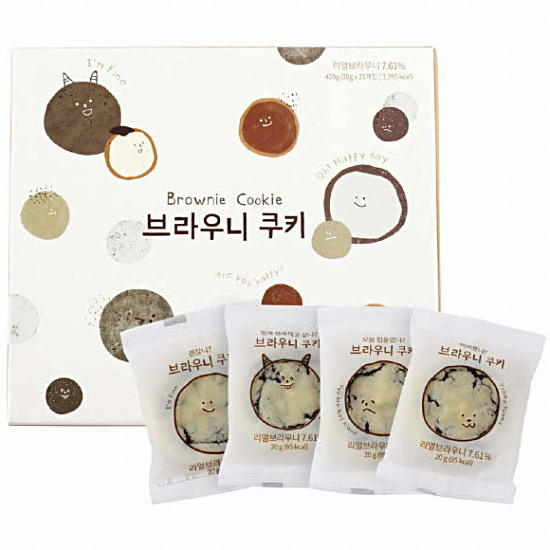 신라명과 브라우니 쿠키세트 420g (3개)_이미지