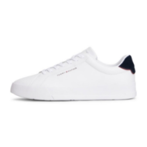 타미힐피거 남성 TH 코트 레더 스니커즈_T52G0ARS010MT10LD_이미지