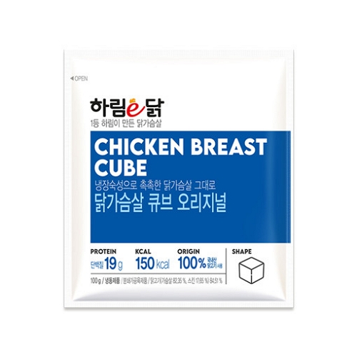 하림 하림이닭 닭가슴살 큐브 오리지널 100g (5개)