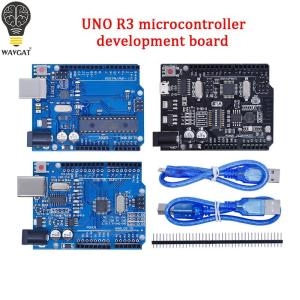 아두이노 기초 로봇 arduino r3 보드 원 ch340g ch340 atmega16u2 mega328p 투명 또는 검정색 abs.._이미지