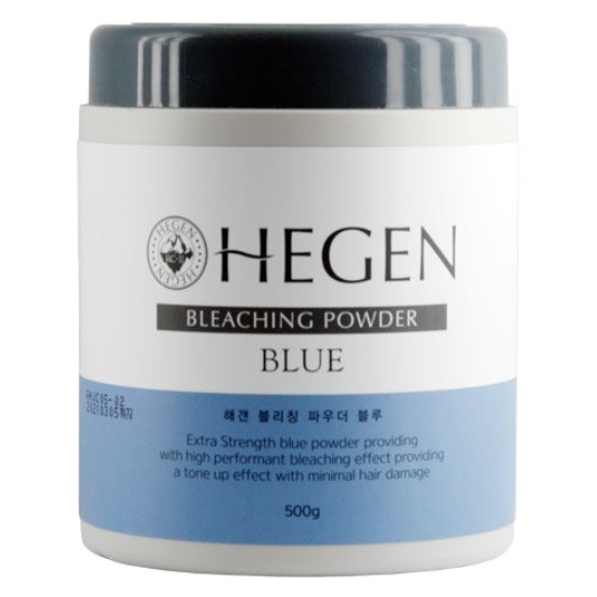 올다케어 해갠 전문가용 블리칭 파우더 탈색약 블루 500g+PL산화제 1000ml