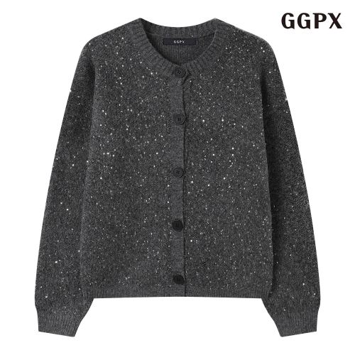 GGPX 여성 스팽글 포인트 니트 가디건 GPDCK011D_이미지