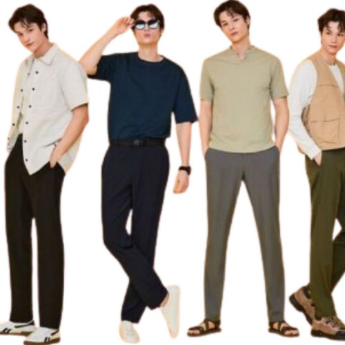 트렉스타 남성 에어 라이트 팬츠 4종 벨트 1종_이미지