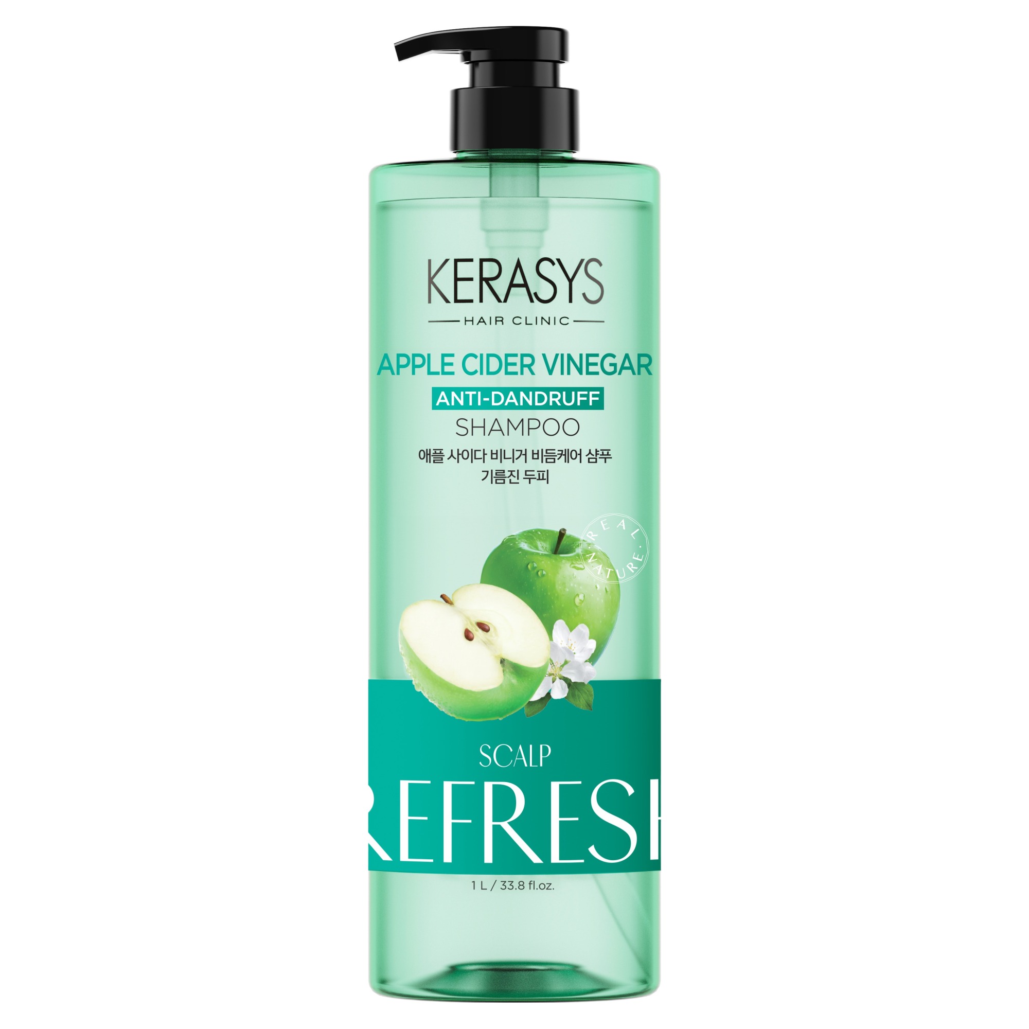 케라시스 애플사이다비니거 비듬케어 샴푸 1000ml (1개)_이미지