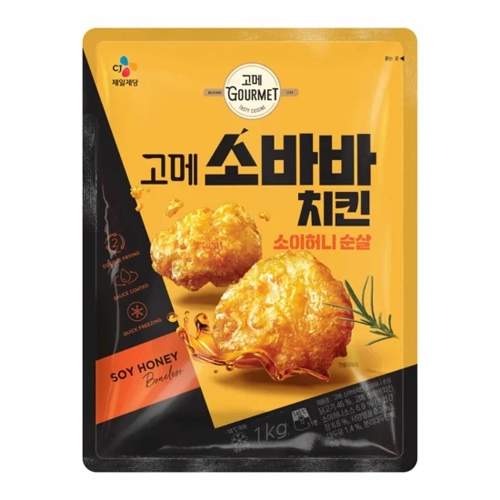 CJ제일제당 고메 소바바 치킨 소이허니 순살 1kg (1개)_이미지