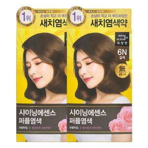 미쟝센 샤이닝에센스 6N 갈색 x2 염색약_이미지