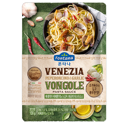 폰타나 베네치아 페페론치노&갈릭 봉골레 파스타소스 100g (1개)_이미지