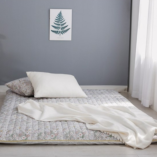 누빔 뉴트로플라워 온수매트 커버