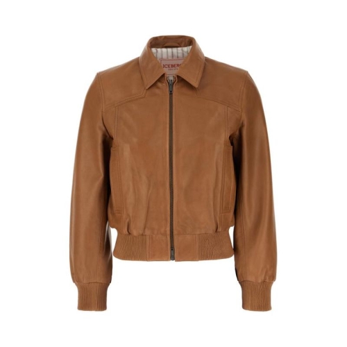 아이스 비 가죽 자켓 ZO106806 2218 REDDISH BROWN