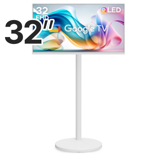 이노스 삼탠바이미 32FHD QLED 화이트 스마트 무빙 이동식 TV (이노스 FS-22)_이미지