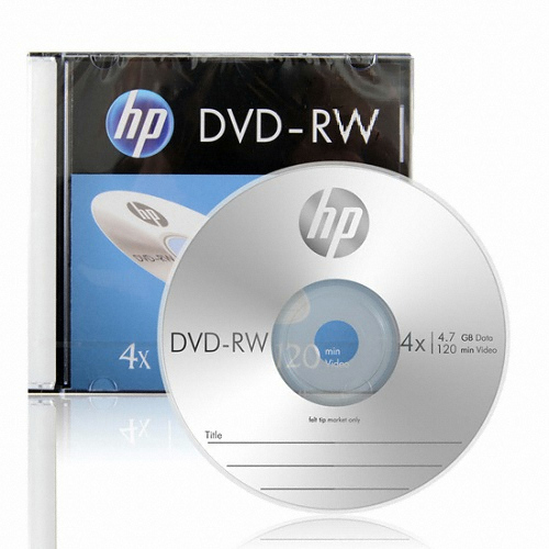 HP DVD-RW 4.7GB 4x 슬림 (10장)_이미지