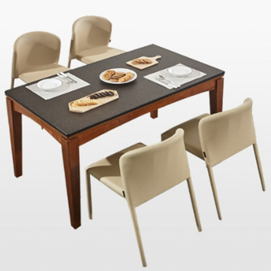 에포크 타노스 화산석 와이드 식탁 B타입 1400 (의자4개)_이미지